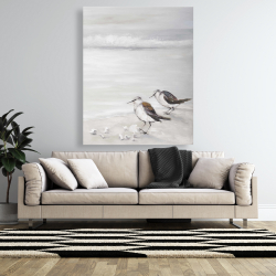 Toile 48 x 60 - Deux oiseaux bécasseau