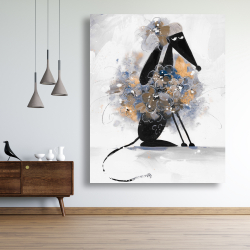 Canvas 48 x 60 - Afghan hound dog in cartoon