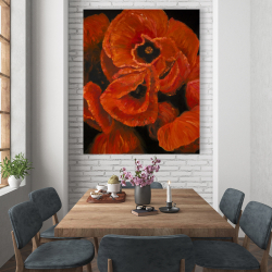 Canvas 48 x 60 - Poppy bouquet