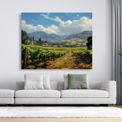 Canvas 48 x 60 - Exotic farm