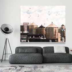 Canvas 48 x 60 - Water towers