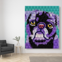 Canvas 48 x 60 - Geometric pug