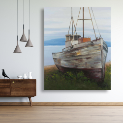 Canvas 48 x 60 - Old abandoned boat