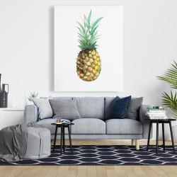 Toile 48 x 60 - Ananas à l'aquarelle