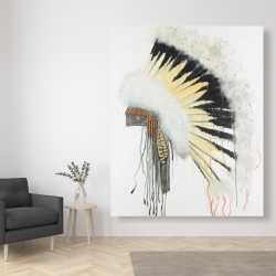 Canvas 48 x 60 - Amerindian headdress