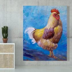 Canvas 48 x 60 - Beautiful rooster