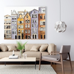 Toile 48 x 60 - Maisons à amsterdam