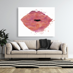 Canvas 48 x 60 - Watercolor pink lipstick