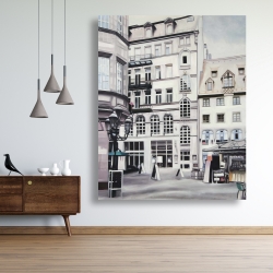 Toile 48 x 60 - Scène de rue en allemagne