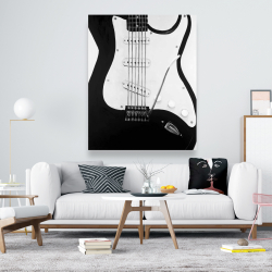 Canvas 48 x 60 - Black electric guitar