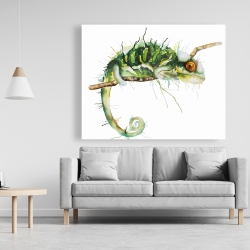 Canvas 48 x 60 - Chameleon on the lookout