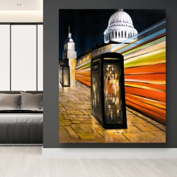 Canvas 48 x 60 - Fast london bus 