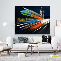Canvas 48 x 60 - London bus with long exposure