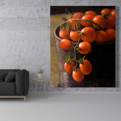 Canvas 48 x 60 - Bucket of cherry tomatoes