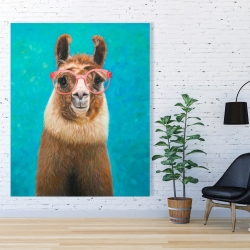 Toile 48 x 60 - Aimable llama