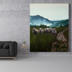 Canvas 48 x 60 - Sheep in the countryside