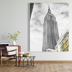 Canvas 48 x 60 - Outline of empire state building