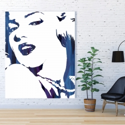 Canvas 48 x 60 - Marilyn monroe in blue