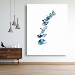 Canvas 48 x 60 - Eucalyptus blue leaves