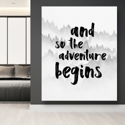 Canvas 48 x 60 - And so the adventure begins