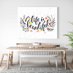 Canvas 48 x 60 - Life is beautiful