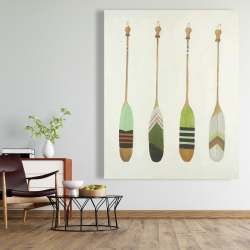 Canvas 48 x 60 - Colorful nautical oars