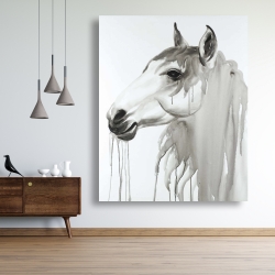 Canvas 48 x 60 - Beautiful white horse