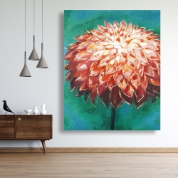 Canvas 48 x 60 - Abstract dahlia flower