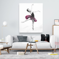 Canvas 48 x 60 - Small pink ballerina