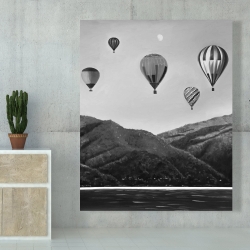 Canvas 48 x 60 - Air balloon landscape