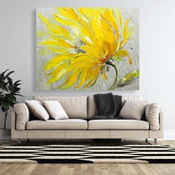 Toile 48 x 60 - Fleur jaune