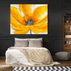 Toile 48 x 60 - Grosse fleur jaune