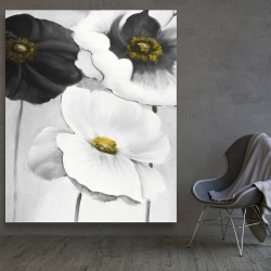 Canvas 48 x 60 - Assorted white flowers