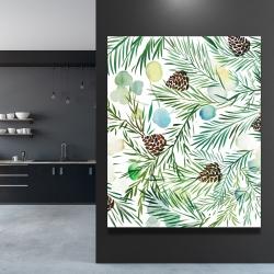 Canvas 48 x 60 - Pine cone pattern