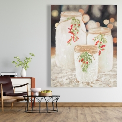 Toile 48 x 60 - Bougies de noël