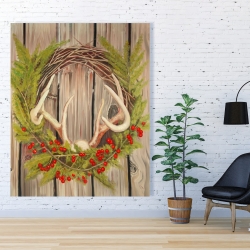 Canvas 48 x 60 - Christmas wreath with panache