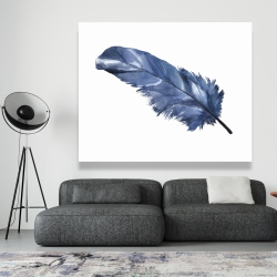 Canvas 48 x 60 - Blue feather