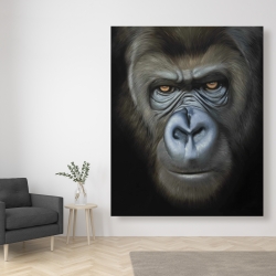 Toile 48 x 60 - Visage de gorille