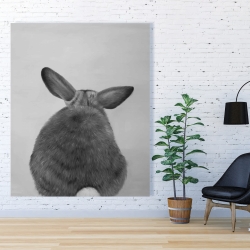 Canvas 48 x 60 - Little rabbit from behind