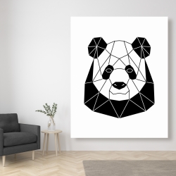 Toile 48 x 60 - Panda géométrique