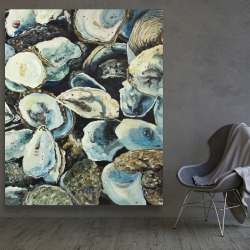 Toile 48 x 60 - Coquilles d'huîtres
