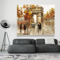 Canvas 48 x 60 - Arc de triomphe in autumn