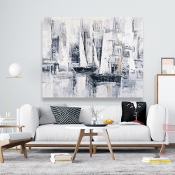 Toile 48 x 60 - Voiliers style industriels