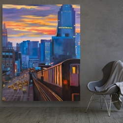 Canvas 48 x 60 - Subway in new-york city