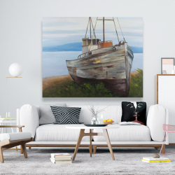 Canvas 48 x 60 - Old abandoned boat