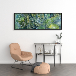 Encadré 16 x 48 - Succulents abstrait