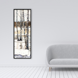 Framed 16 x 48 - Winter swamp