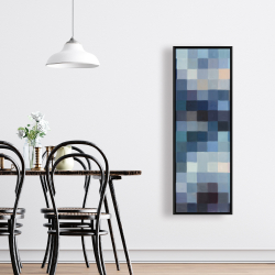 Encadré 16 x 48 - Paysage montagneux pixelisé