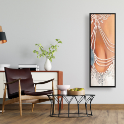 Framed 16 x 48 - Wedding dress