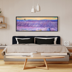 Encadré 16 x 48 - Paysage d'un champ de lavande